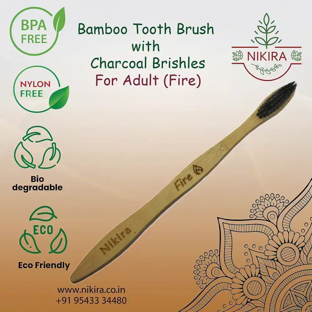Adult Bamboo Tooth Brush (Fire)