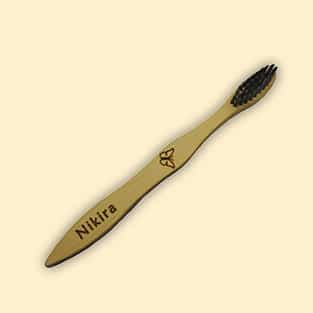 Kids Bamboo Tooth Brush (Butter Fly) - Image 3