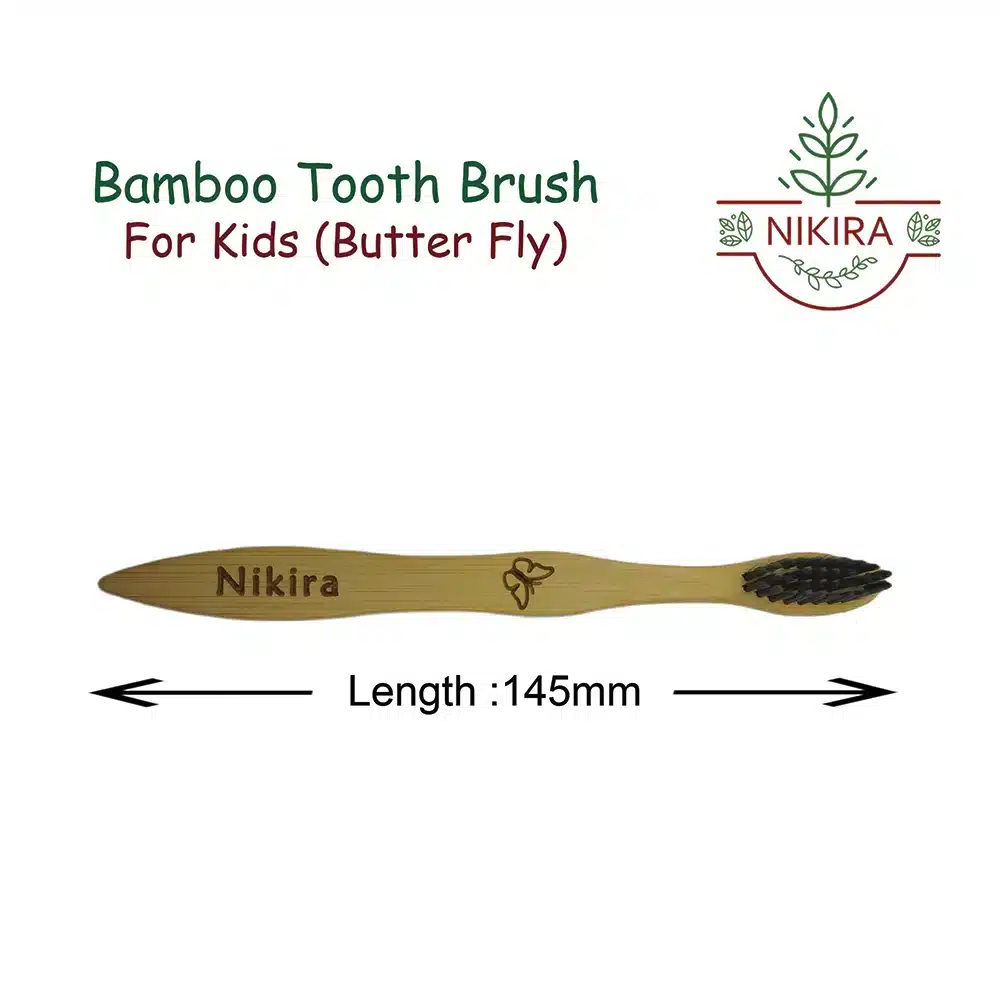 Kids Bamboo Tooth Brush (Butter Fly) - Image 4